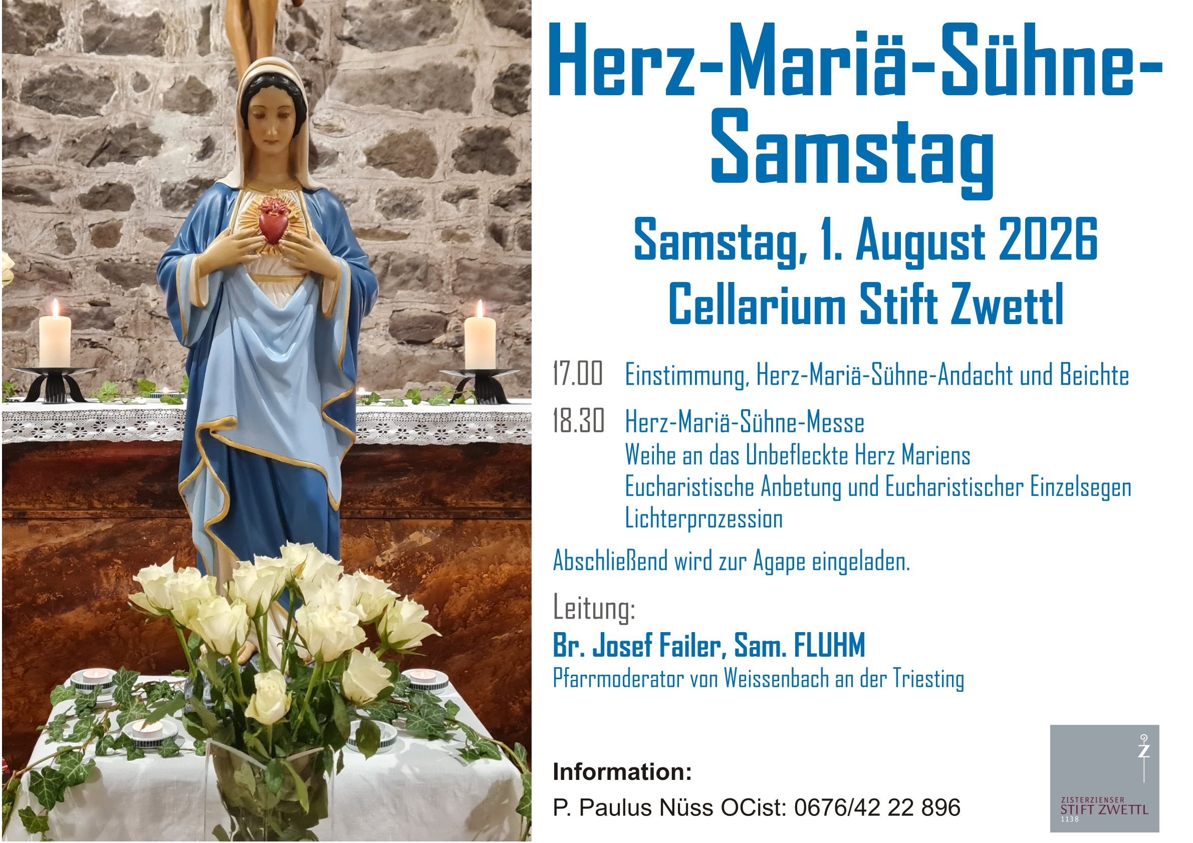 Herz - Mariä - Sühne Samstag