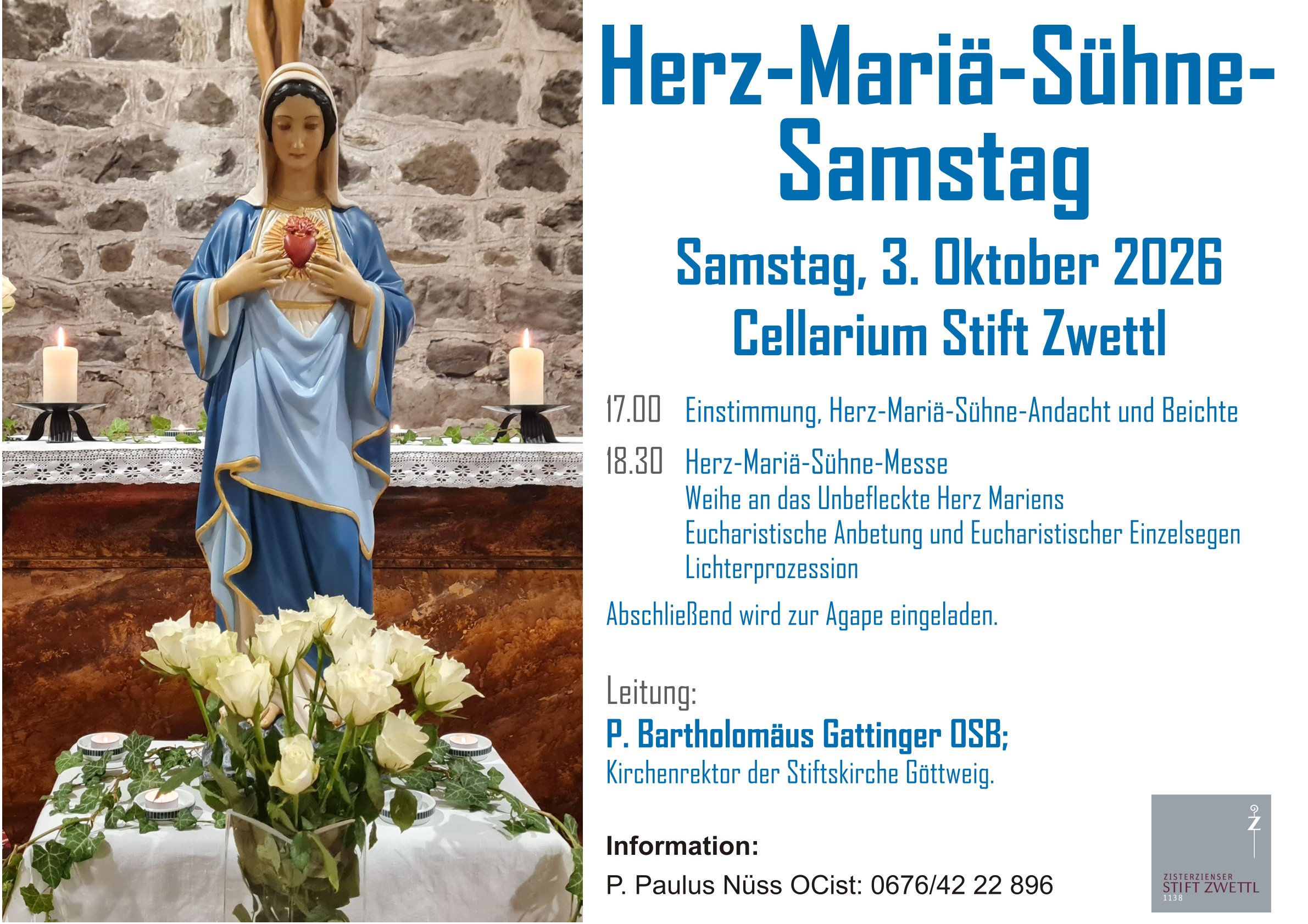 Herz - Mariä - Sühne Samstag